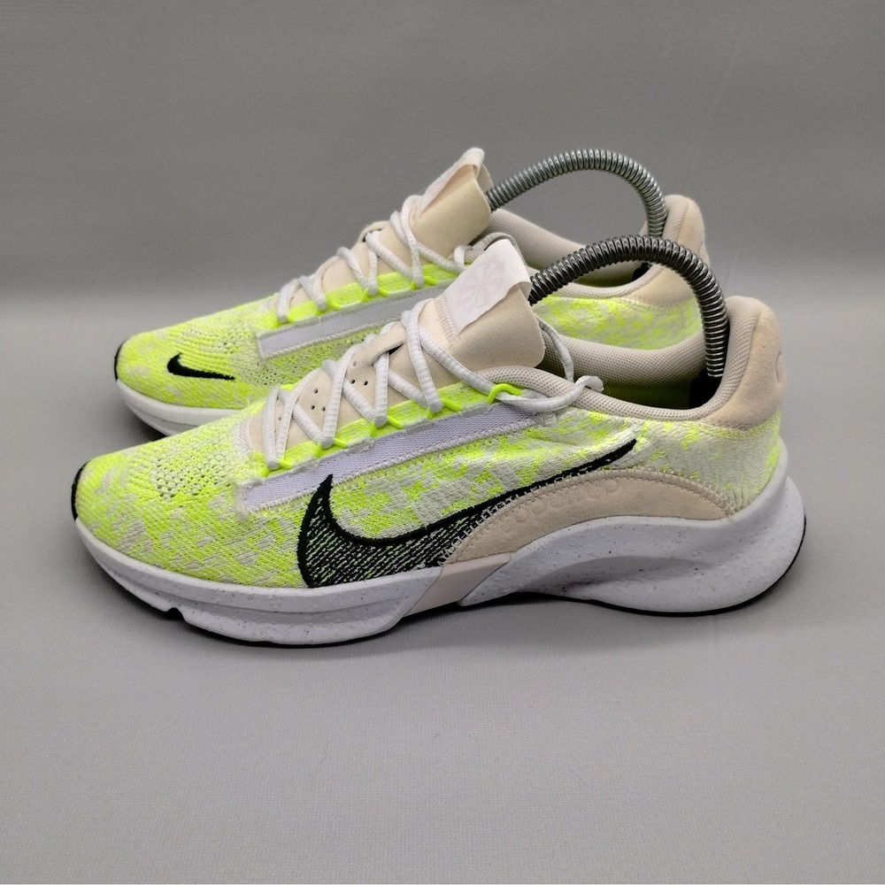Nike SuperRep Go 3 Next Nature Flyknit Volt Coconut Milk Weight Lifting Womens 9